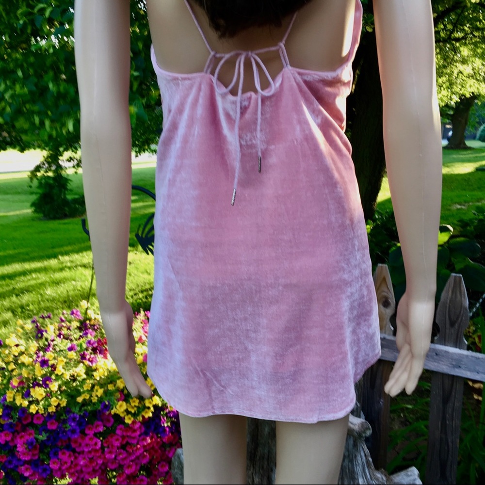 LIGHT PINK VELVET DRESS - Picture 2 of 9